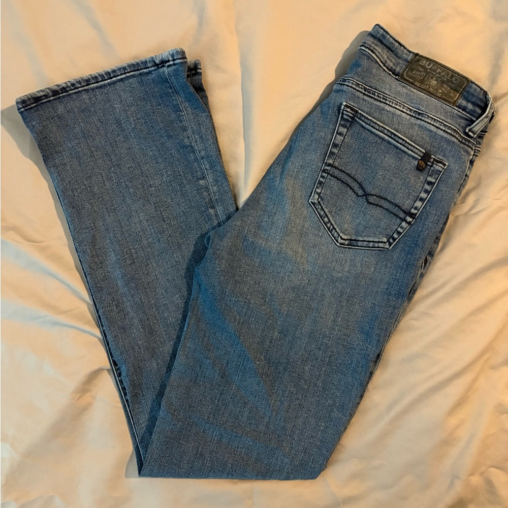 Buffalo David Bitton Blue Straight Leg Jeans
